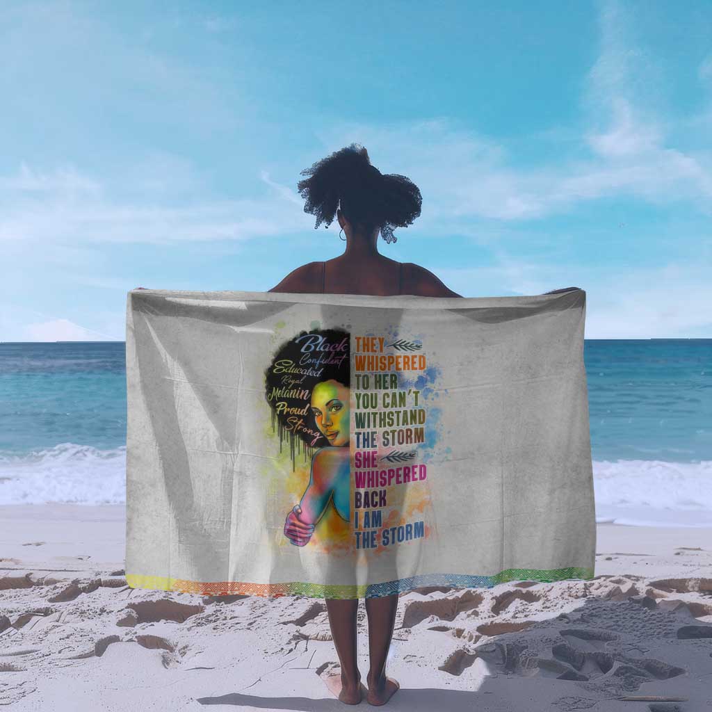 Black Girl I Am The Storm Sarong African American Women