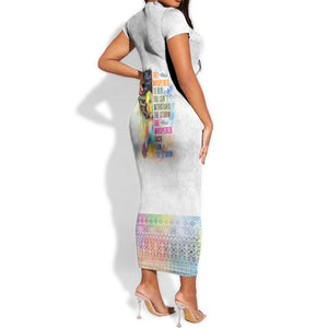Black Girl I Am The Storm Short Sleeve Bodycon Dress African American Women DT02