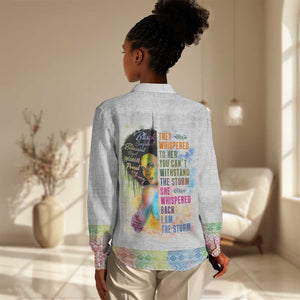 Black Girl I Am The Storm Women Casual Shirt African American Women DT02
