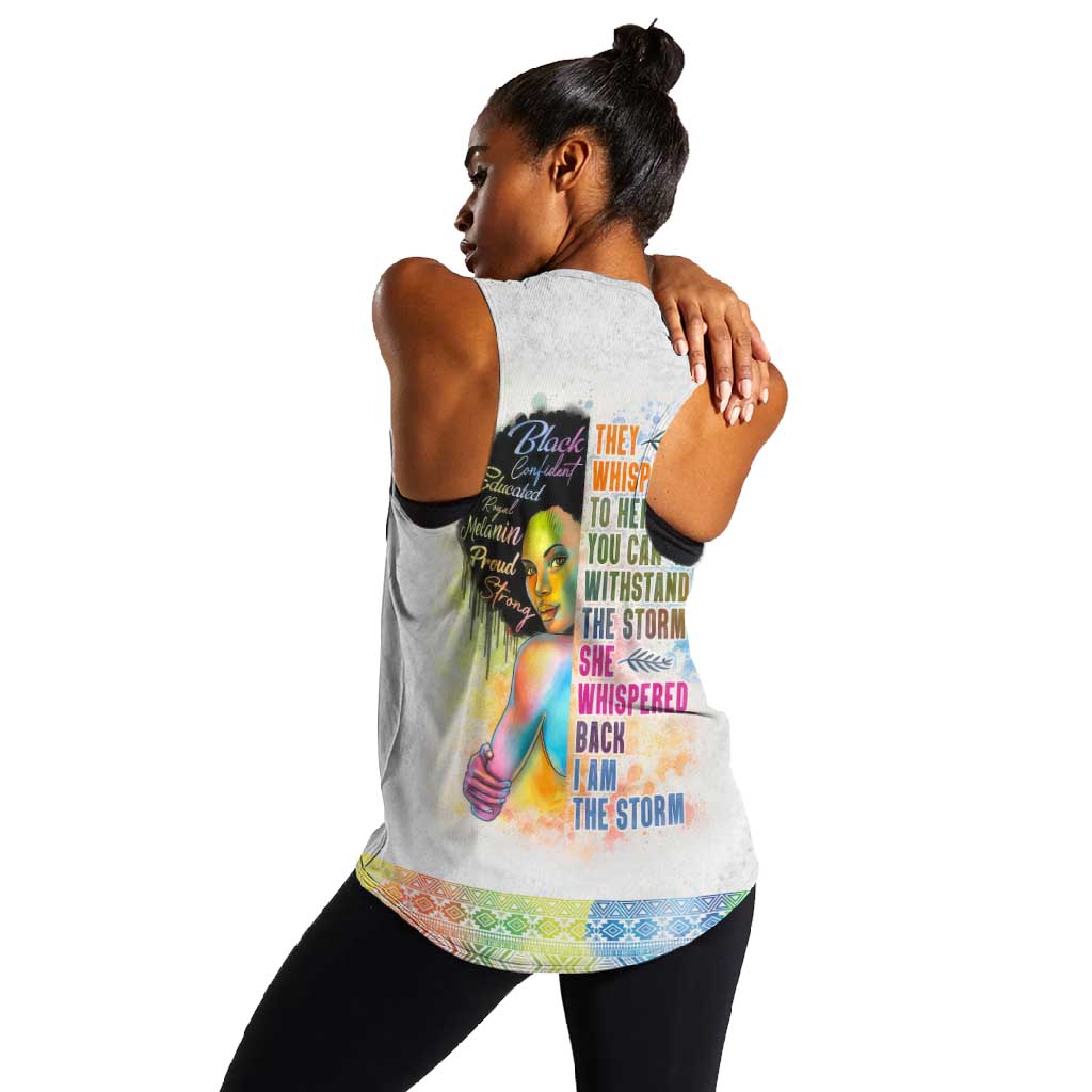 Black Girl I Am The Storm Women Racerback Tank African American Women