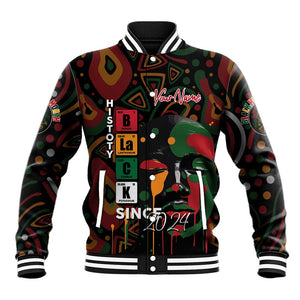 Personalized Black History Month Baseball Jacket Since 2024 Chemistry Style DT02