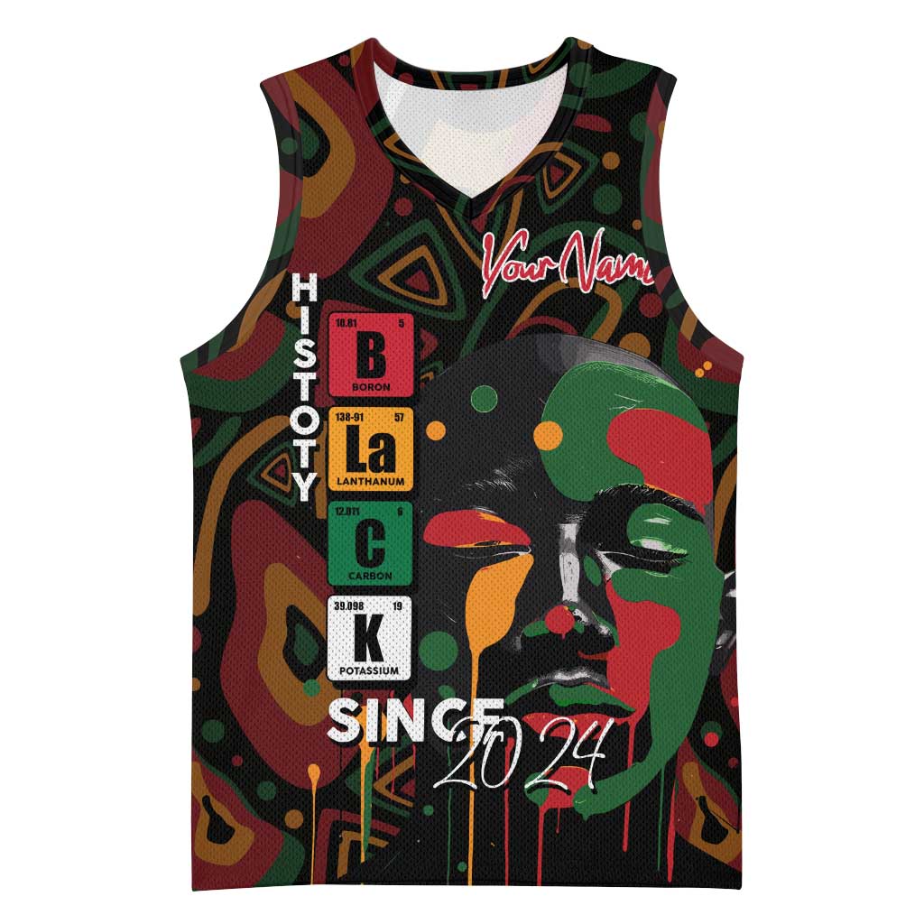 Personalized Black History Month Basketball Jersey Since 2024 Chemistry Style - African Pride
