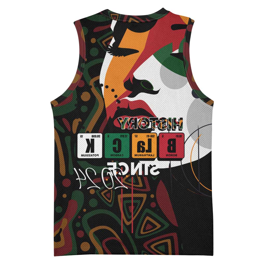 Personalized Black History Month Basketball Jersey Since 2024 Chemistry Style - African Pride