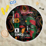 Personalized Black History Month Beach Blanket Since 2024 Chemistry Style