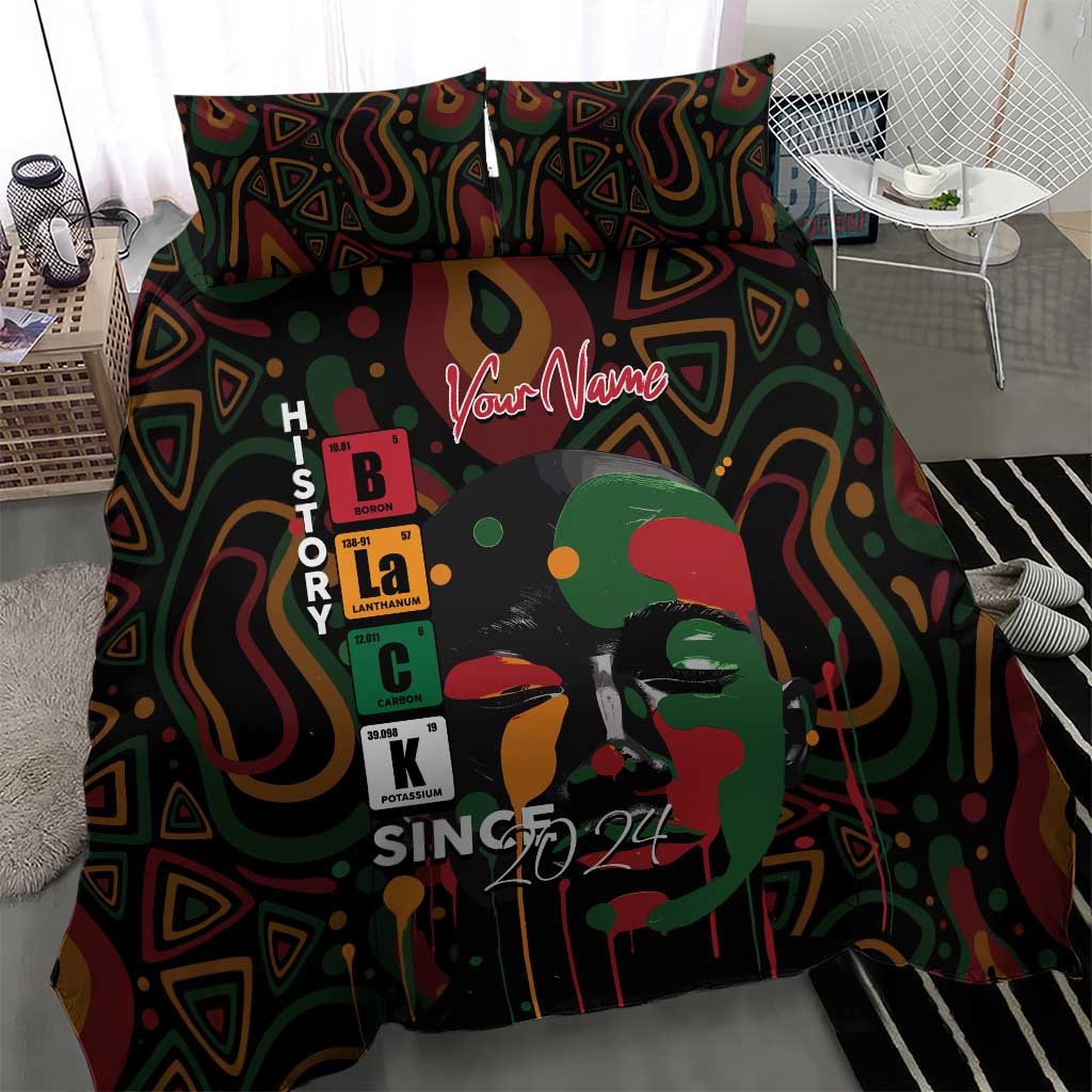 Personalized Black History Month Bedding Set Since 2024 Chemistry Style