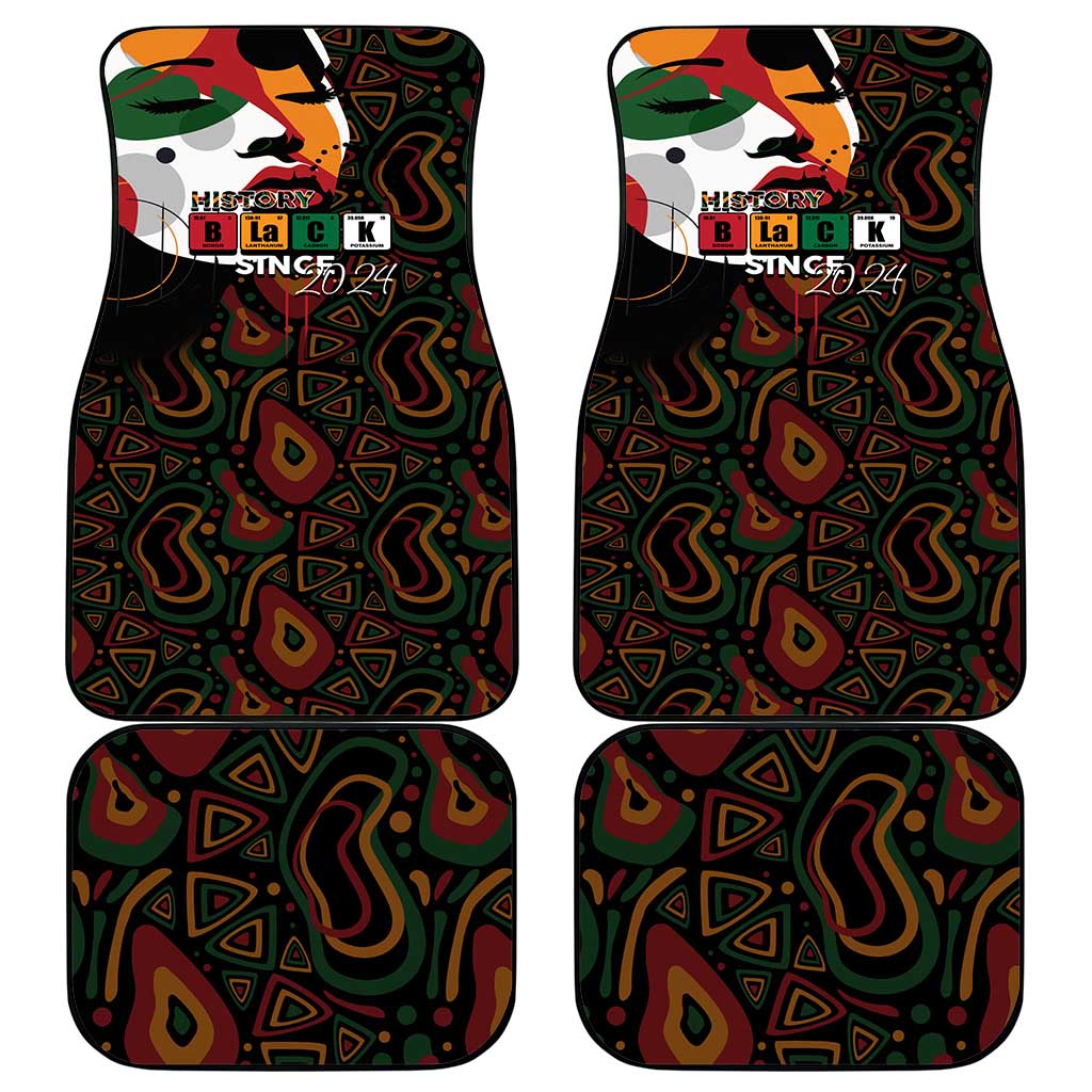 Personalized Black History Month Car Mats Since 2024 Chemistry Style