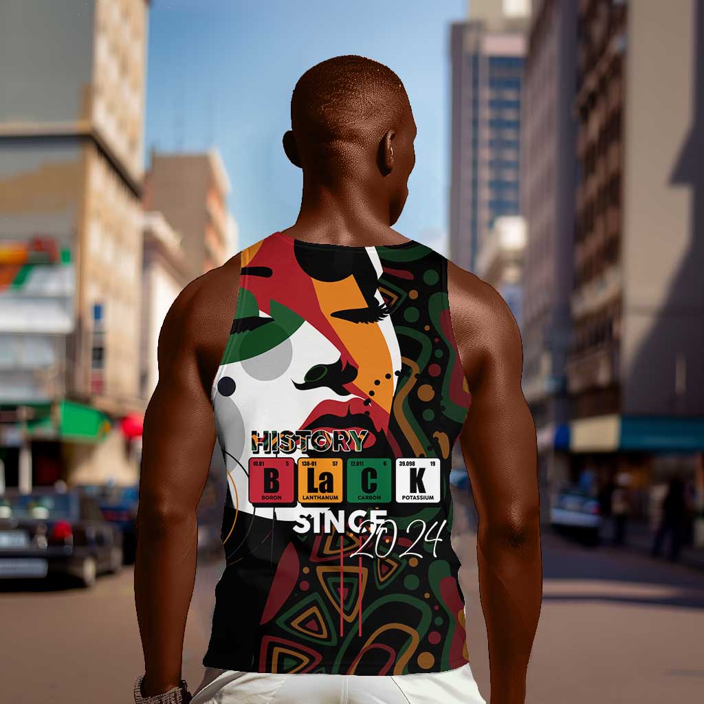 Personalized Black History Month Men Tank Top Since 2024 Chemistry Style
