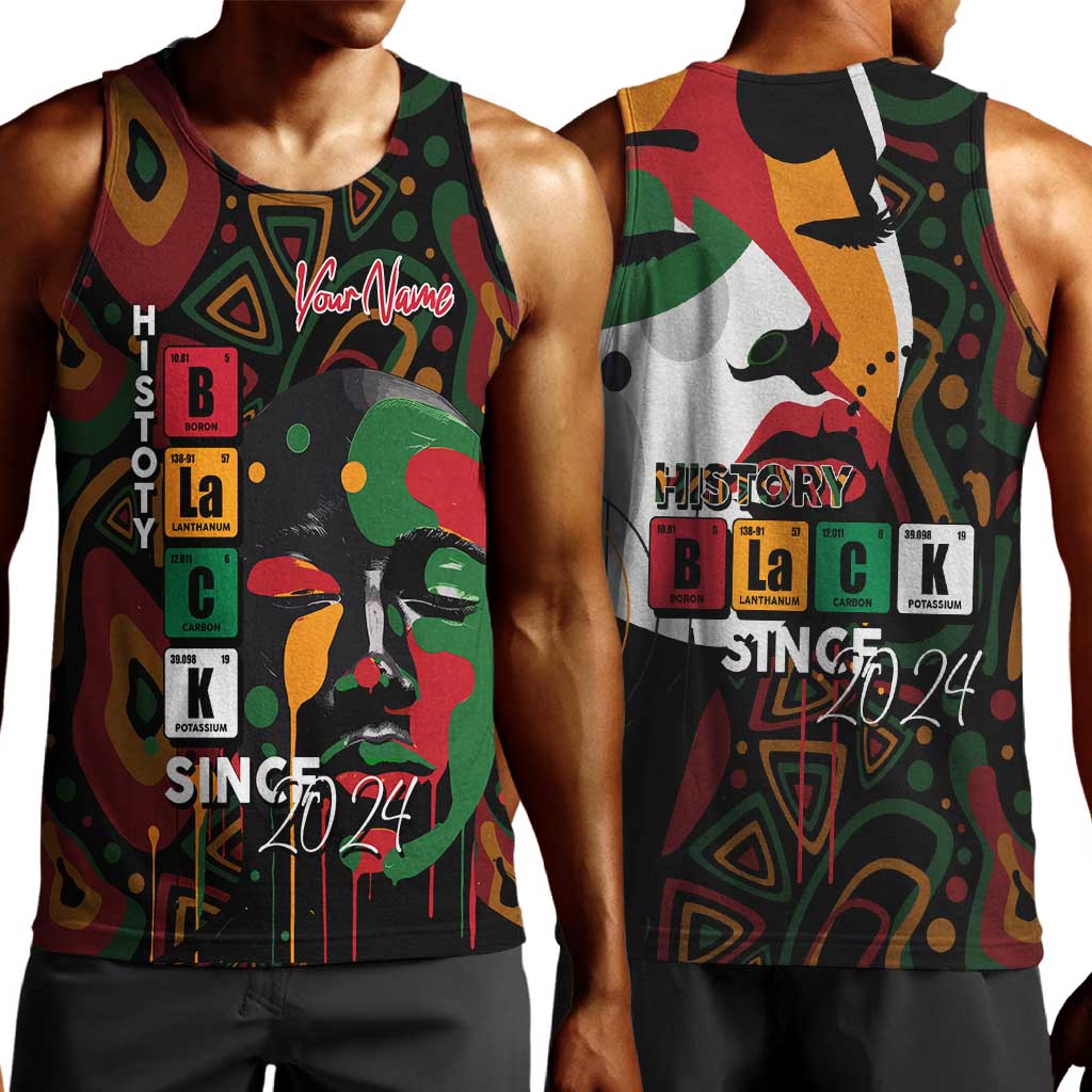 Personalized Black History Month Men Tank Top Since 2024 Chemistry Style