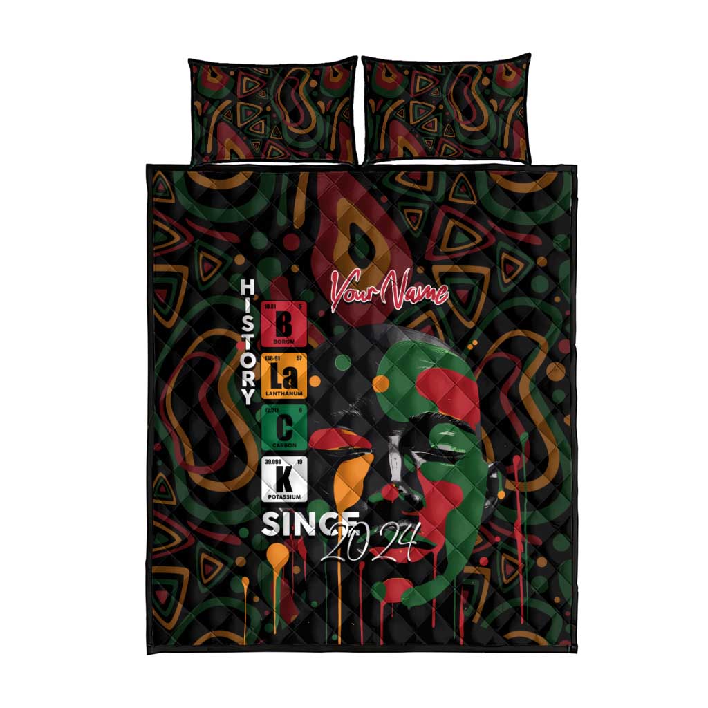 Personalized Black History Month Quilt Bed Set Since 2024 Chemistry Style