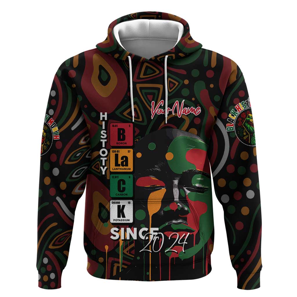 Personalized Black History Month Zip Hoodie Since 2024 Chemistry Style