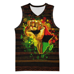 Black Power Basketball Jersey Africa Map - African Pride