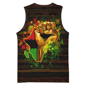 Black Power Basketball Jersey Africa Map - African Pride