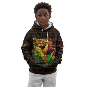 Black Power Kid Hoodie Africa Map