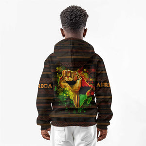 Black Power Kid Hoodie Africa Map