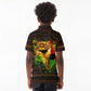 Black Power Kid Polo Shirt Africa Map