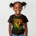 Black Power Kid T shirt Africa Map