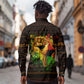 Black Power Long Sleeve Button Shirt Africa Map