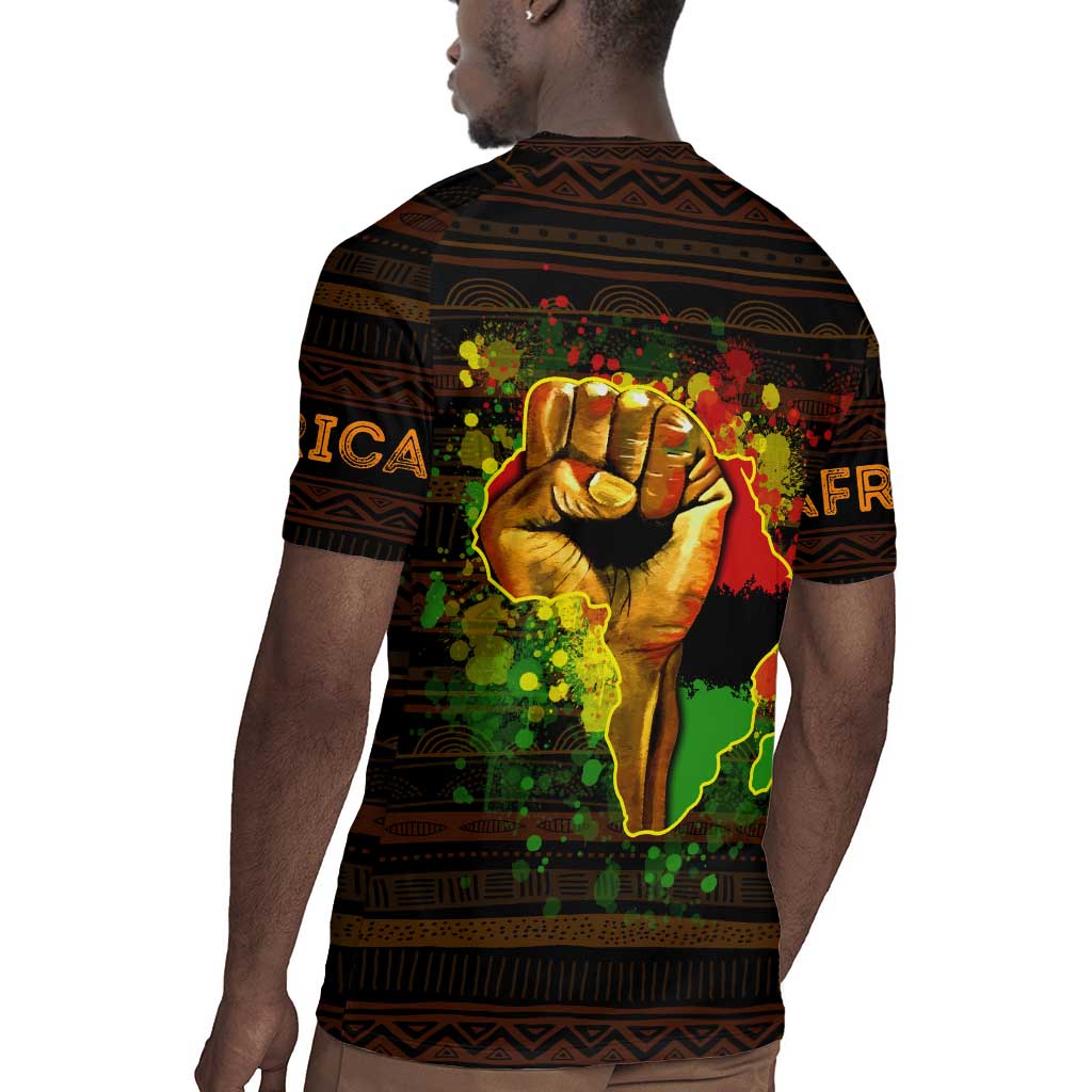 Black Power Rugby Jersey Africa Map