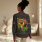 Black Power Women Casual Shirt Africa Map DT02