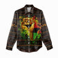 Black Power Women Casual Shirt Africa Map DT02