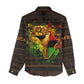 Black Power Women Casual Shirt Africa Map DT02