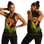 Black Power Women Racerback Tank Africa Map