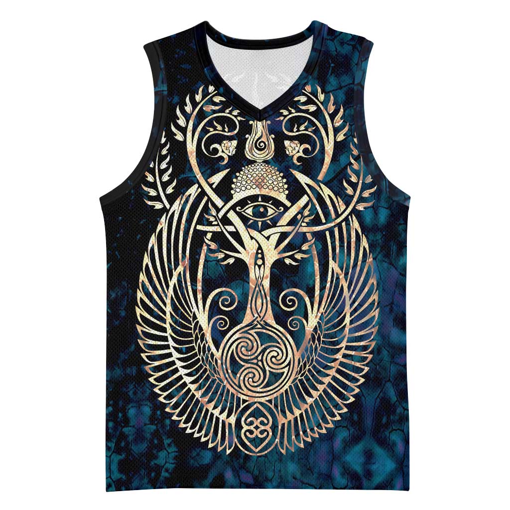 Adinkra Symbols Basketball Jersey Tree of Life - African Pride