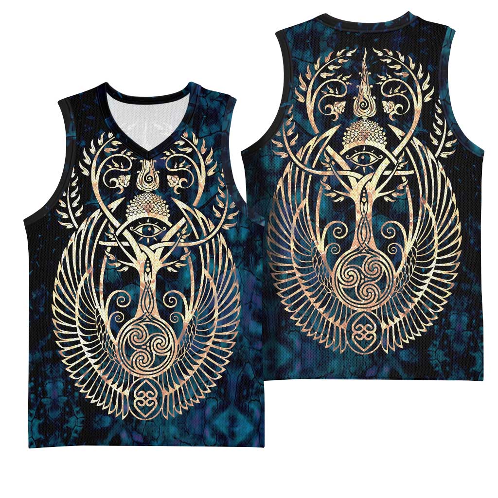 Adinkra Symbols Basketball Jersey Tree of Life - African Pride