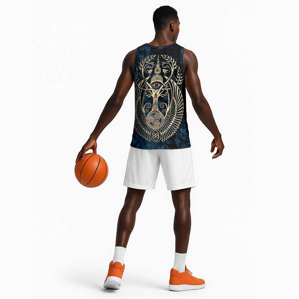 Adinkra Symbols Basketball Jersey Tree of Life - African Pride