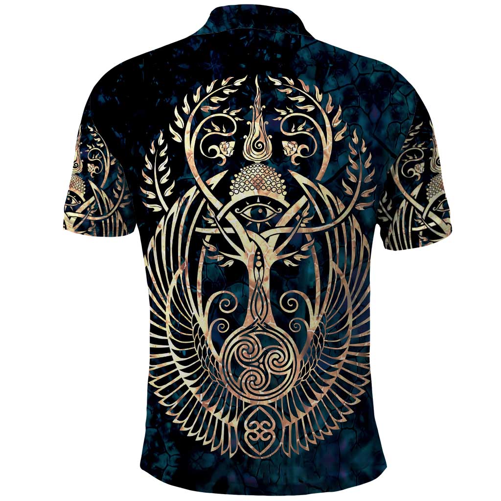 Adinkra Symbols Polo Shirt Tree of Life