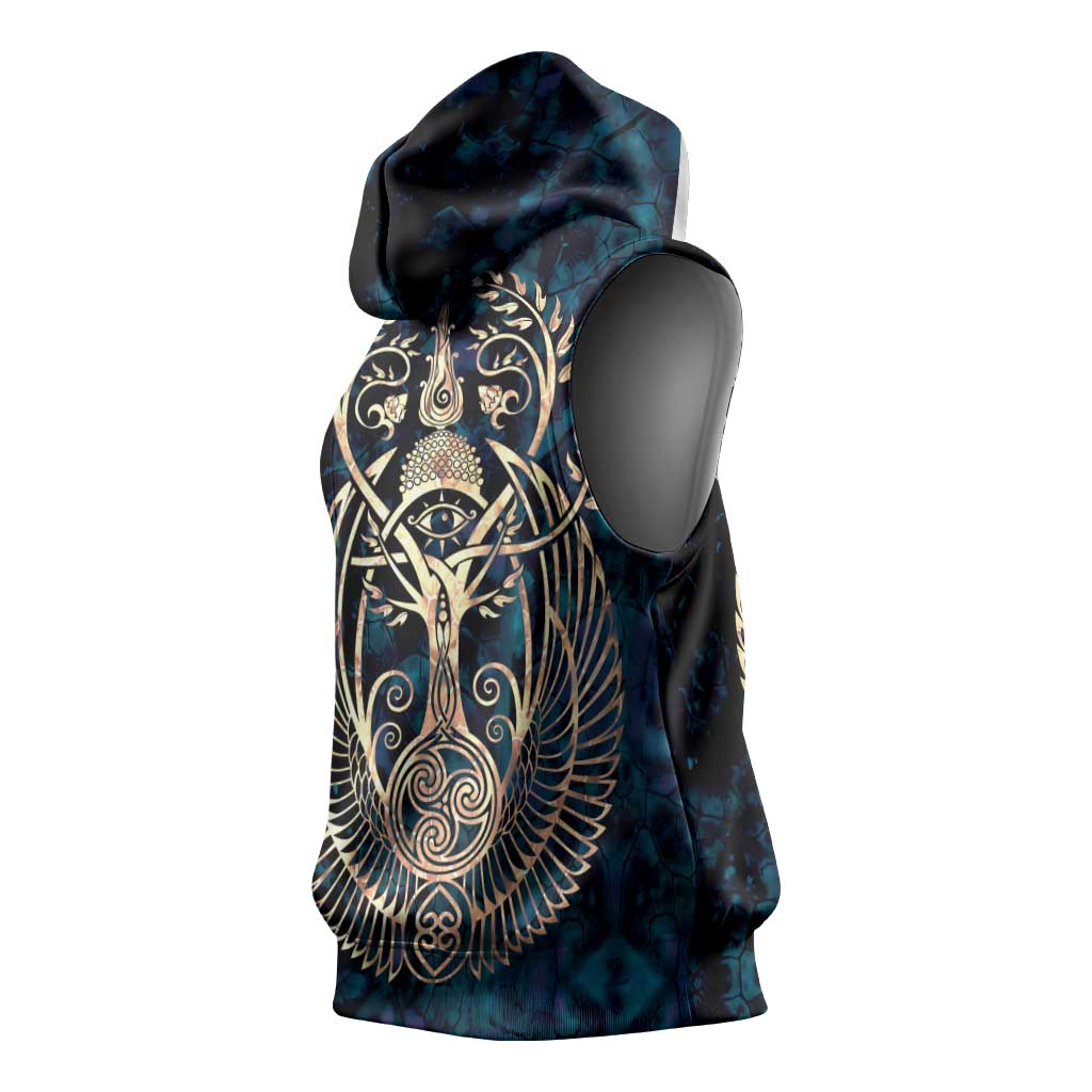 Adinkra Symbols Sleeveless Hoodie Tree of Life - African Pride