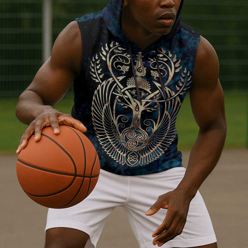 Adinkra Symbols Sleeveless Hoodie Tree of Life - African Pride
