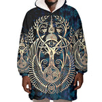 Adinkra Symbols Wearable Blanket Hoodie Tree of Life