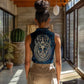 Adinkra Symbols Women Sleeveless Polo Shirt Tree of Life