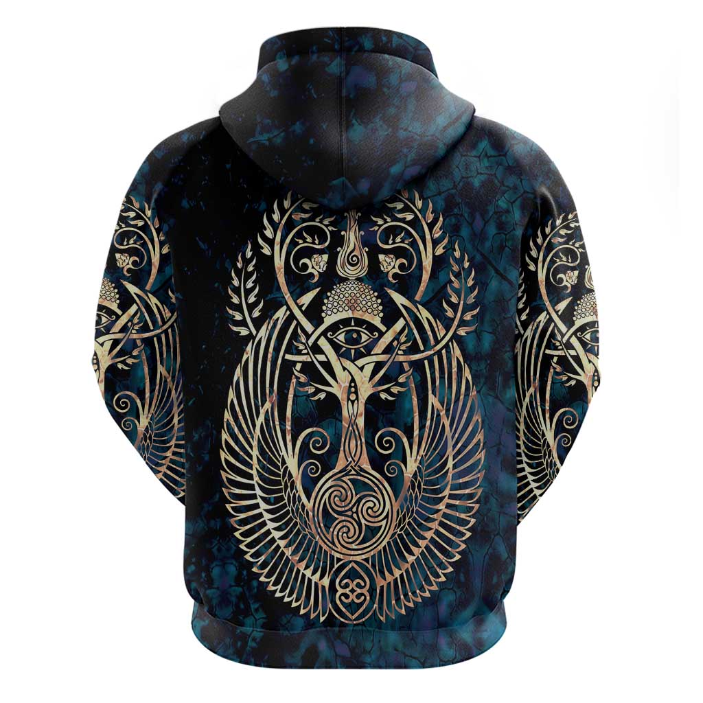 Adinkra Symbols Zip Hoodie Tree of Life