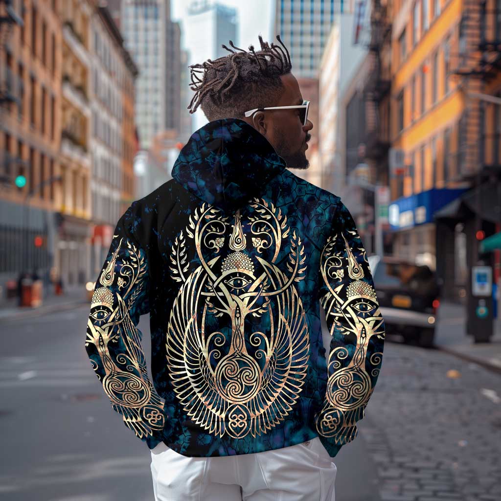 Adinkra Symbols Zip Hoodie Tree of Life