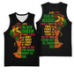 Three Sides Of Me Basketball Jersey African Women Black Queen - African Pride