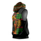 Three Sides Of Me Sleeveless Hoodie African Women Black Queen - African Pride