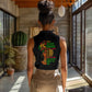 Three Sides Of Me Women Sleeveless Polo Shirt African Women Black Queen