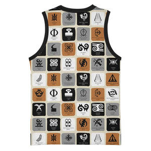 Adinkra Symbols Fashion Basketball Jersey - African Pride