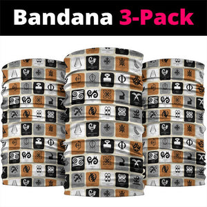 Adinkra Symbols Fashion Neck Gaiter - African Pride