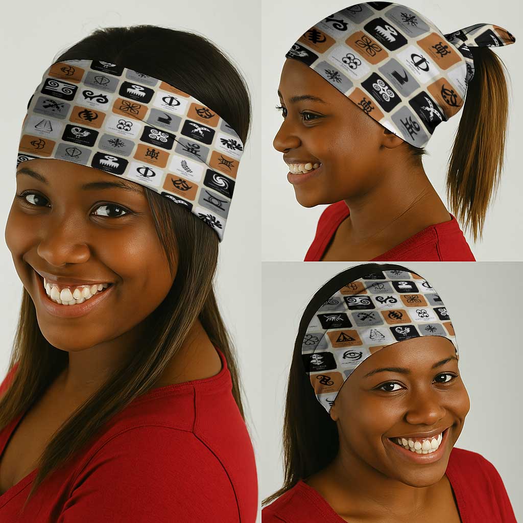 Adinkra Symbols Fashion Neck Gaiter - African Pride