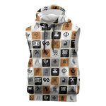 Adinkra Symbols Fashion Sleeveless Hoodie - African Pride