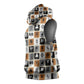 Adinkra Symbols Fashion Sleeveless Hoodie - African Pride