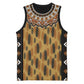 Printed Mud Cloth and Adinkra Symbol Basketball Jersey - African Pride
