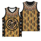 Printed Mud Cloth and Adinkra Symbol Basketball Jersey - African Pride