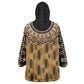 Printed Mud Cloth and Adinkra Symbol KId Wearable Blanket Hoodie