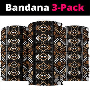 Printed Mud Cloth and Adinkra Symbol Neck Gaiter DT02