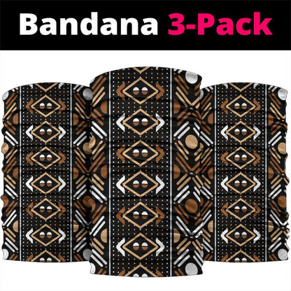 Printed Mud Cloth and Adinkra Symbol Neck Gaiter - African Pride