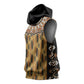 Printed Mud Cloth and Adinkra Symbol Sleeveless Hoodie - African Pride